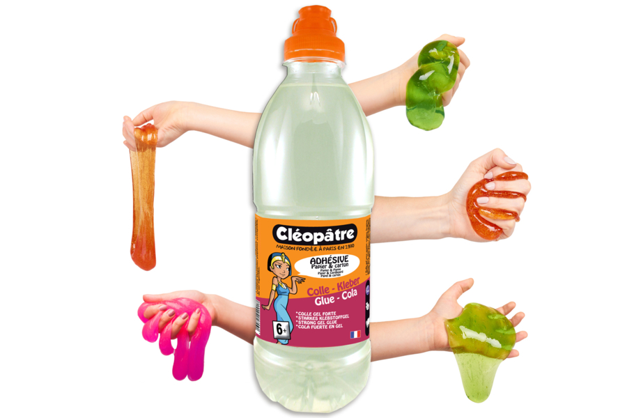 Colle Cléopâtre transparente spéciale SLIME 1 Litre Colles spécifiques