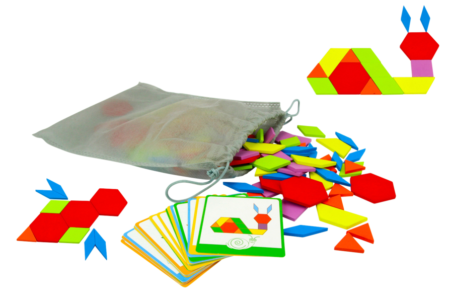 Jeu De Tangram En Bois Pi Ces Jeux Et Jouets En Bois Doigts