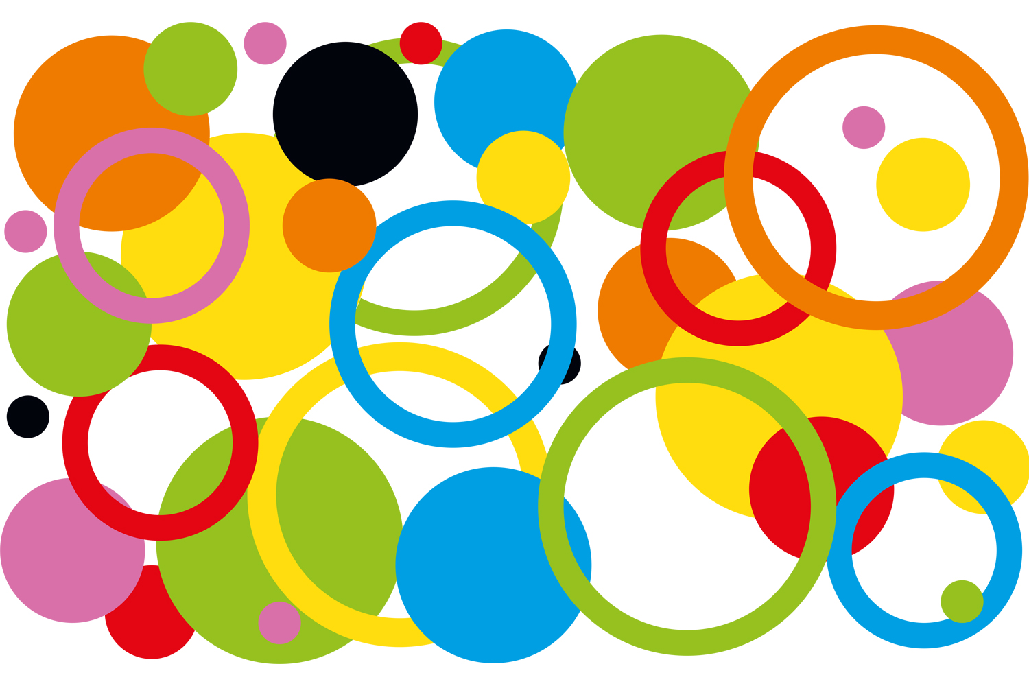 Formes rondes  en carte forte colorée pour activité de collage - 550 formes