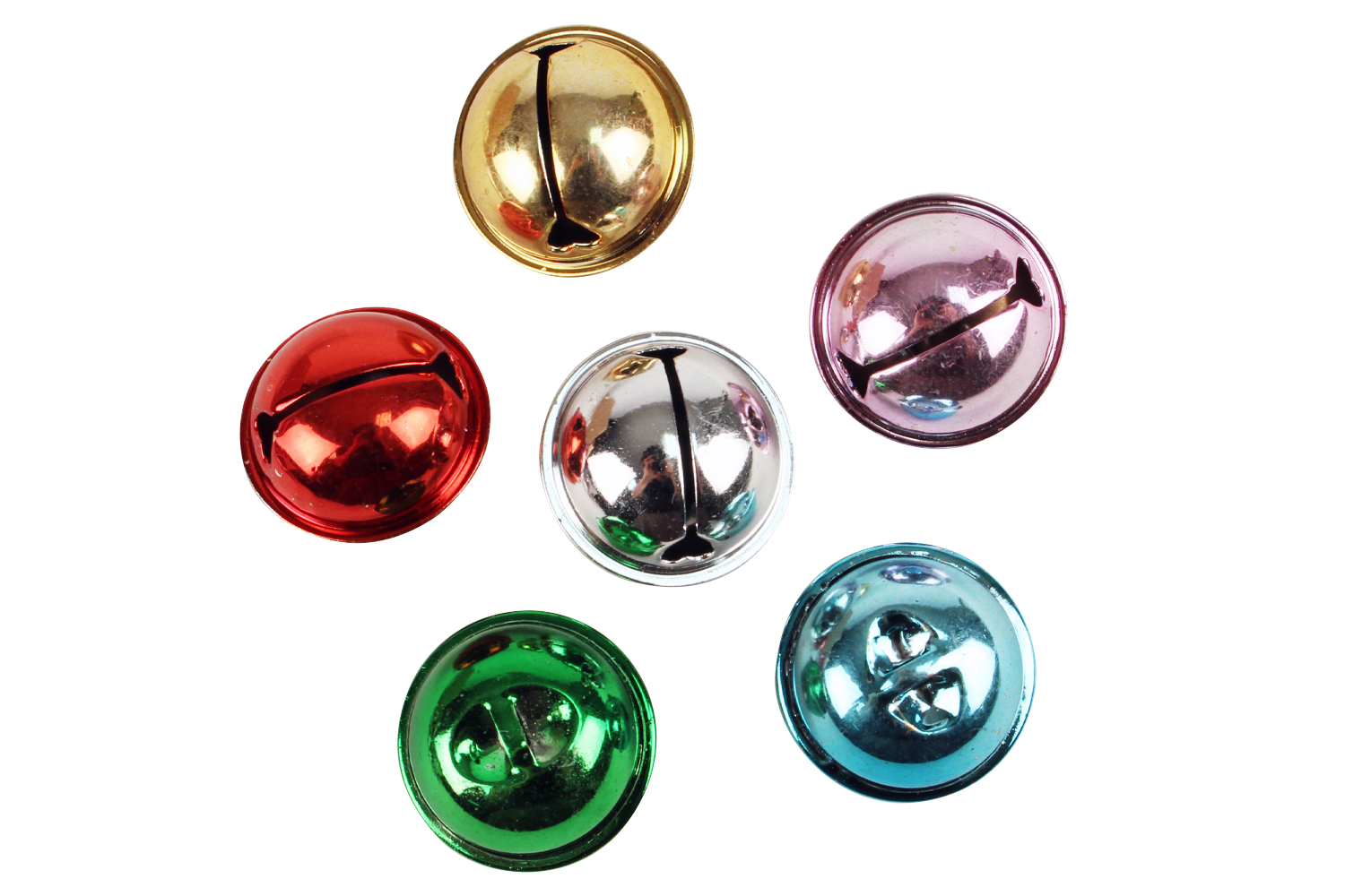Maxi grelots couleurs assorties - Set de 6