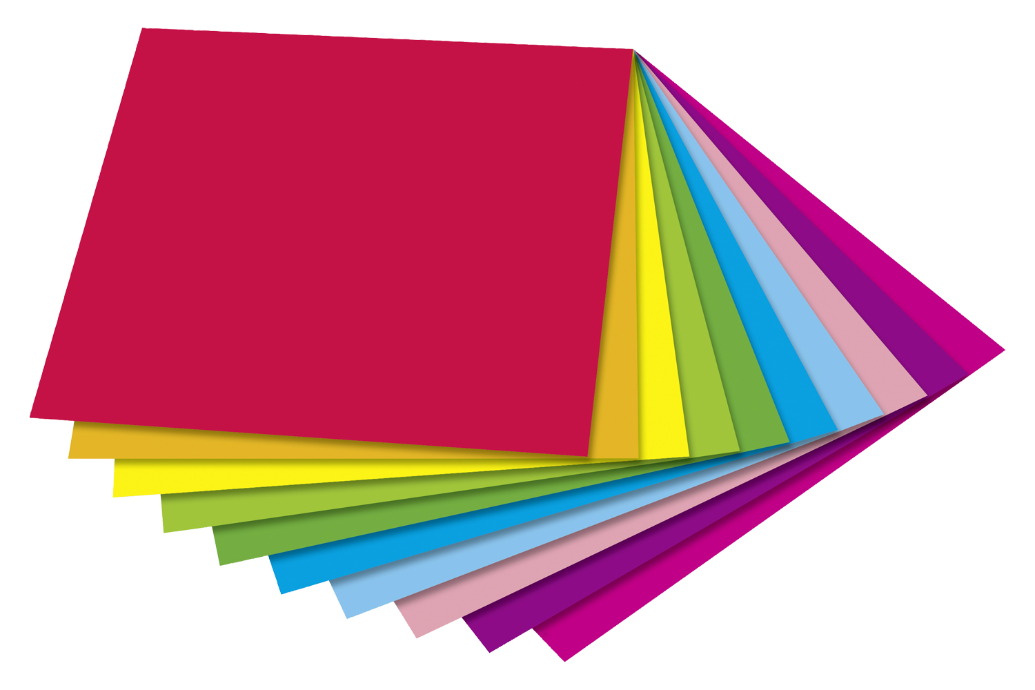 Papier origami bicolore - 50 feuilles