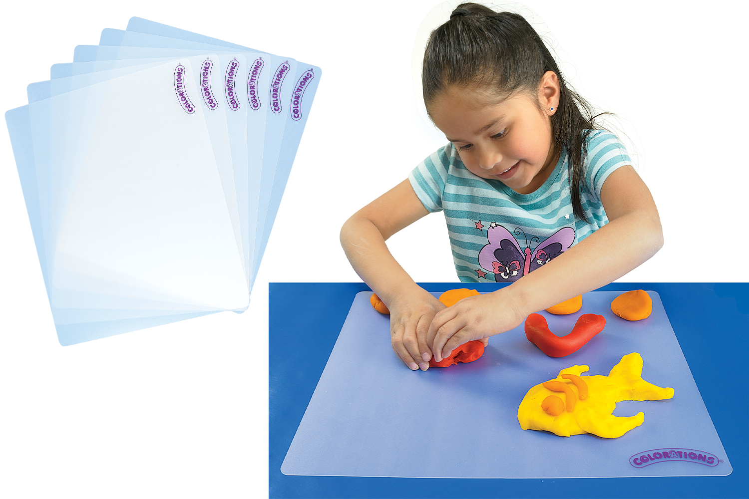 Tapis de protection en plastique - Lot de 6