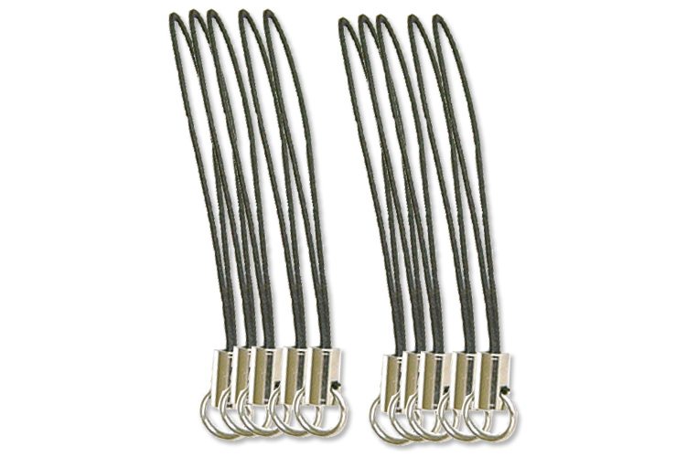 Attaches gri-gri noires - Lot de 10