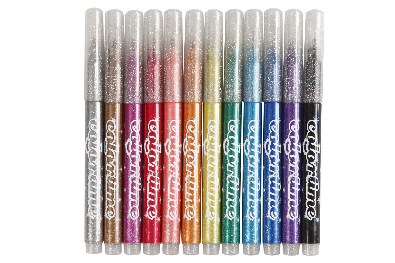 Feutres à paillettes - 12 couleurs