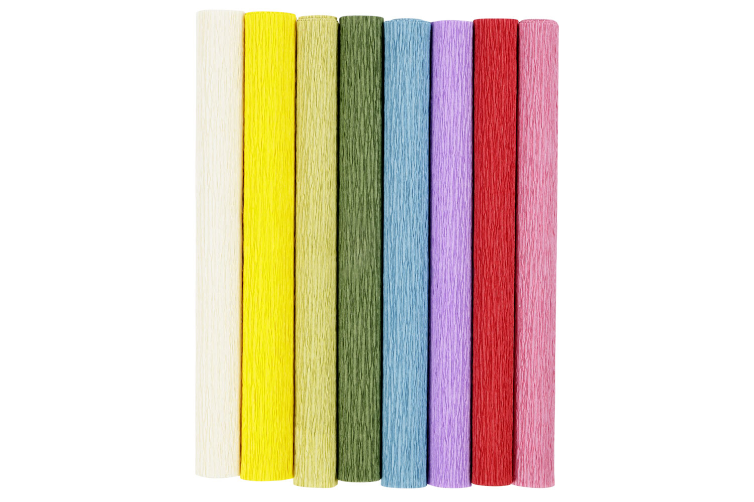 Papier crépon - 8 couleurs vives