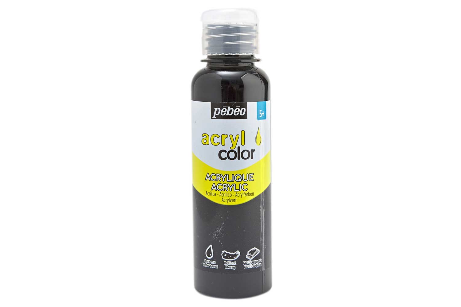 Acrylcolor brillante 150 ml - Noir