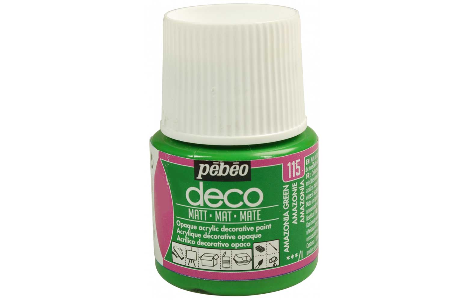 Acrylique déco mate, 45 ml - Vert foncé