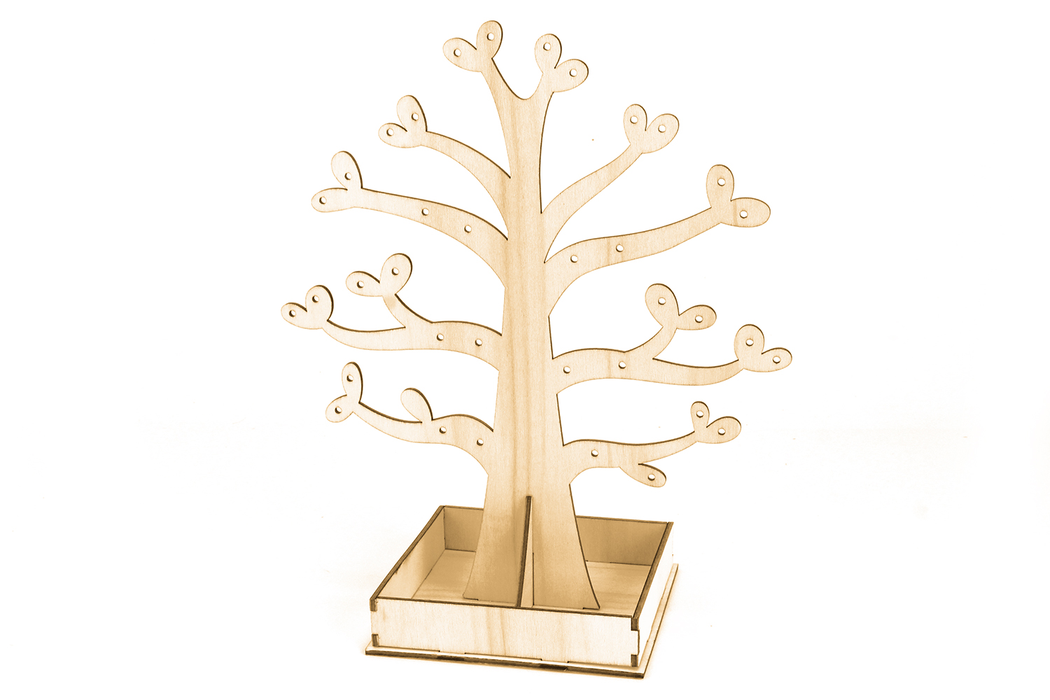 Arbre porte-bijoux en bois à monter - 1 pièce