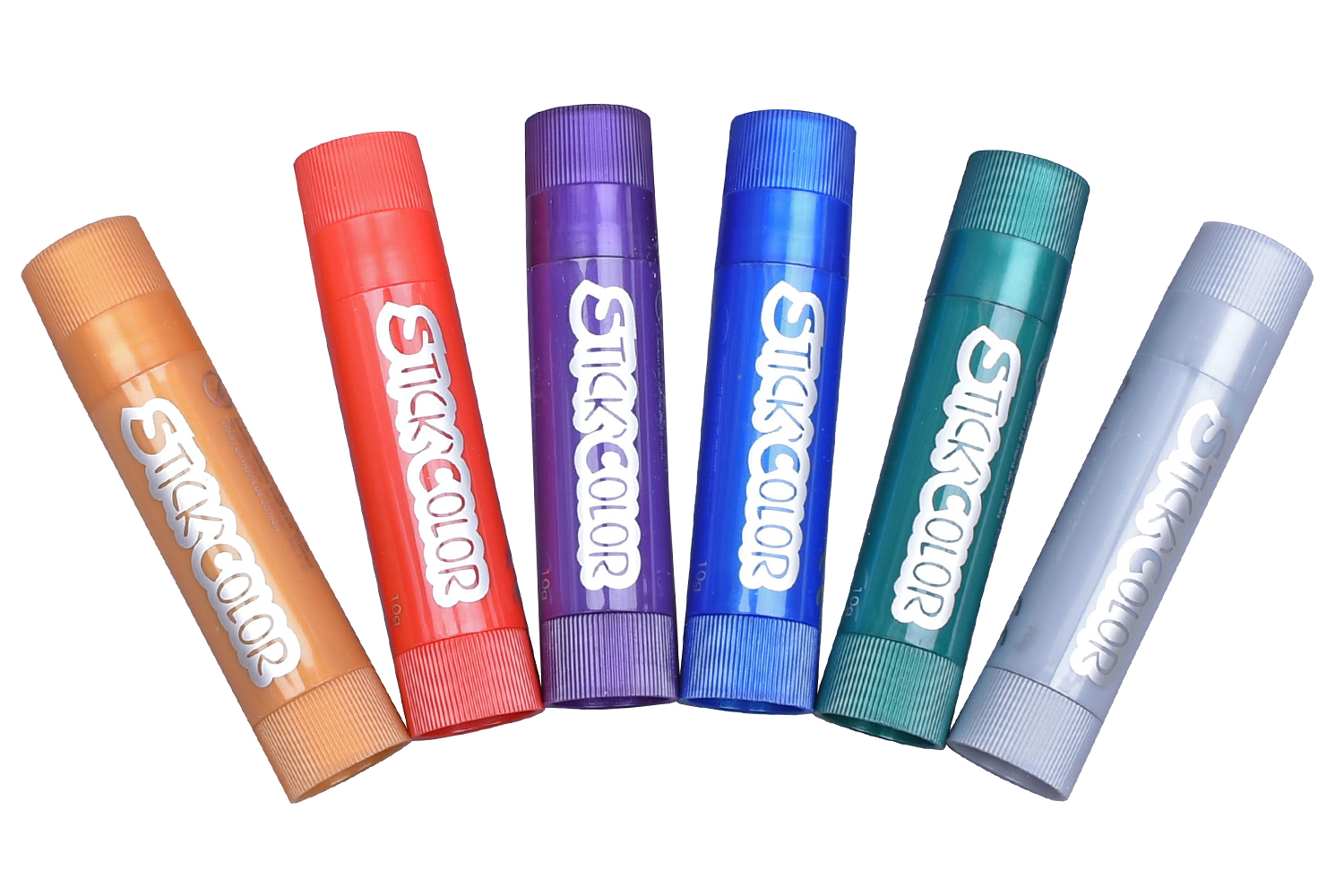 Set de 6 bâtons de gouache solide - couleurs métallisées