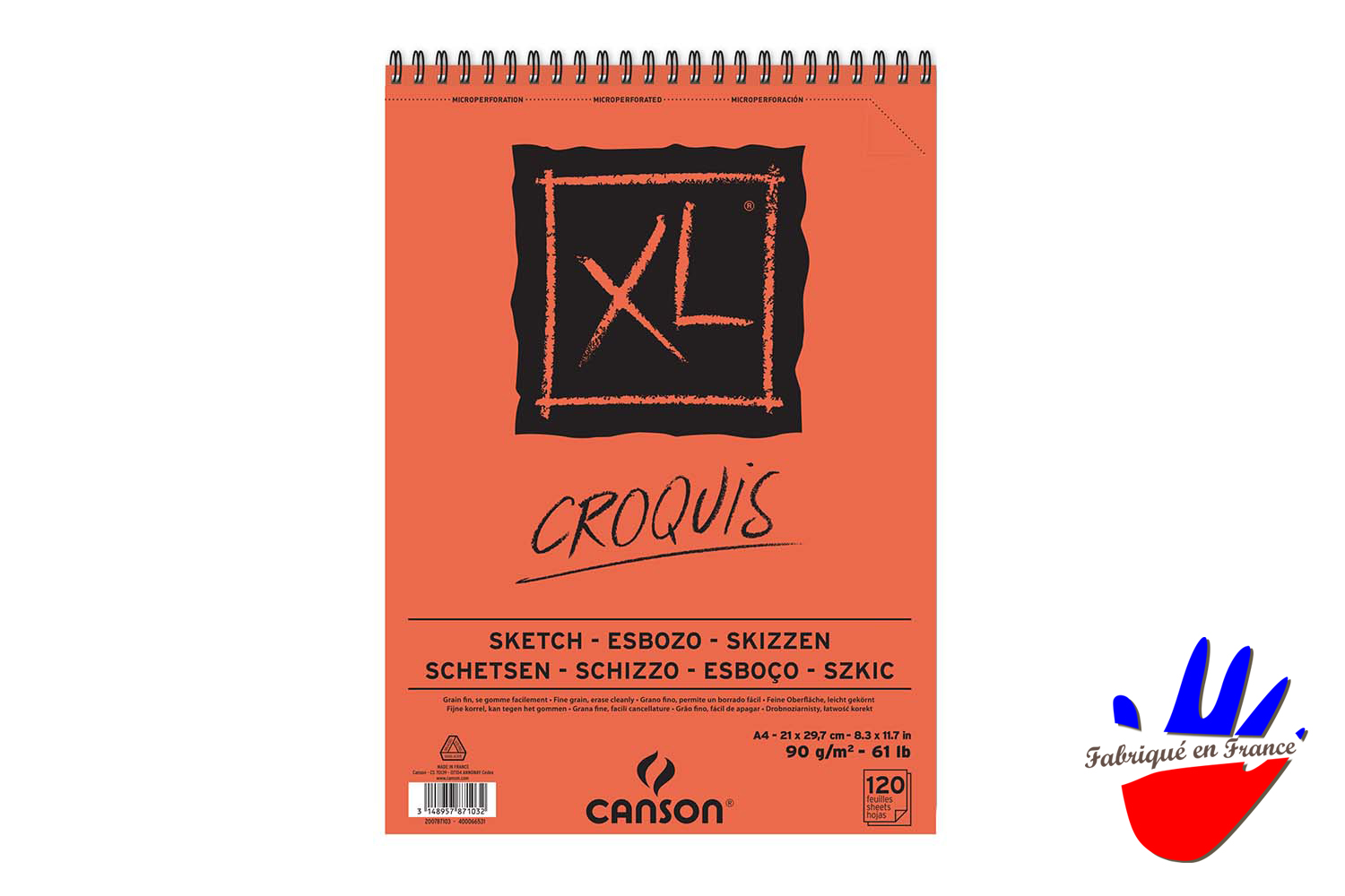 Bloc XL CROQUIS A4  - 120 feuilles