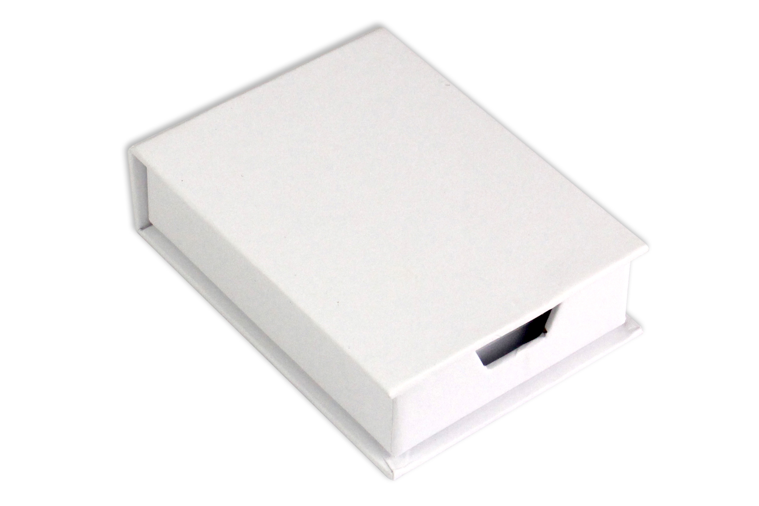 Boîte bloc-note en carton blanc