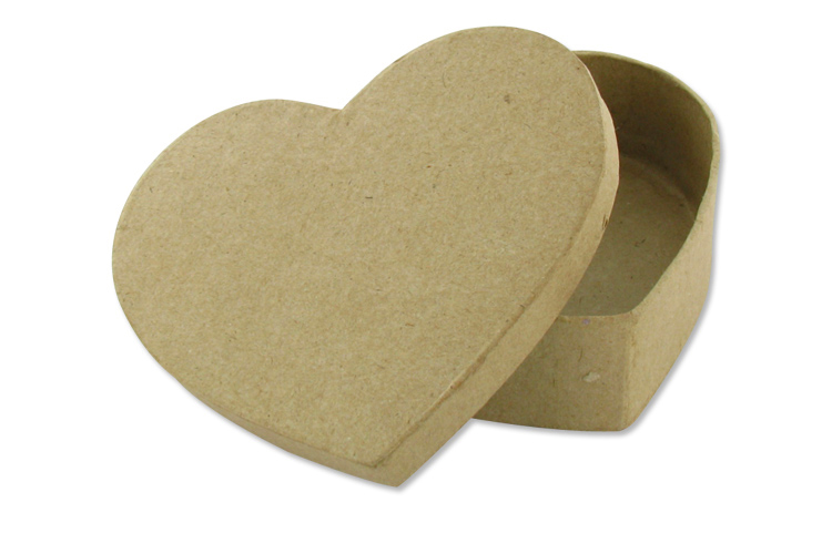 Boîte cœur  13 x 10 cm - H : 3,5 cm - L'unité