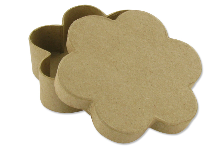 Boîte fleur Ø 12 cm - H : 4 cm - L'unité