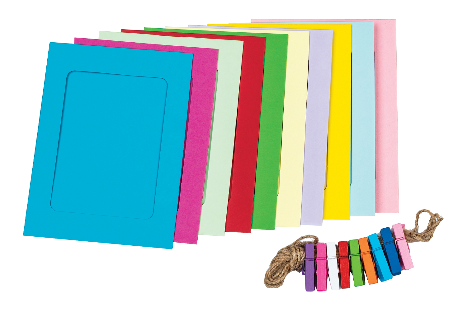Cadres couleur en carte forte - 10 pcs