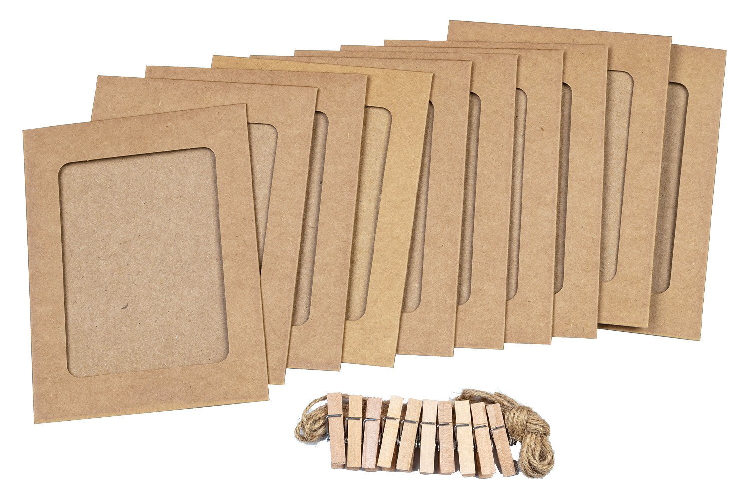 Cadres kraft en carte forte - 10 pcs