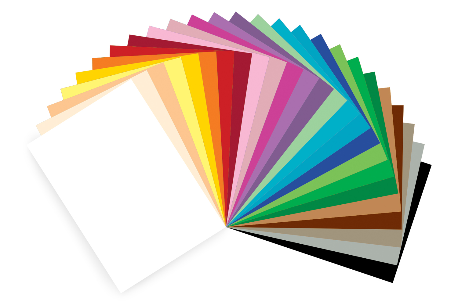 Papier épais multicolore, 21 x 29.7 cm - 100 feuilles