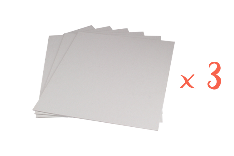 Cartons entoilés 30 x 40 cm - 3 pcs