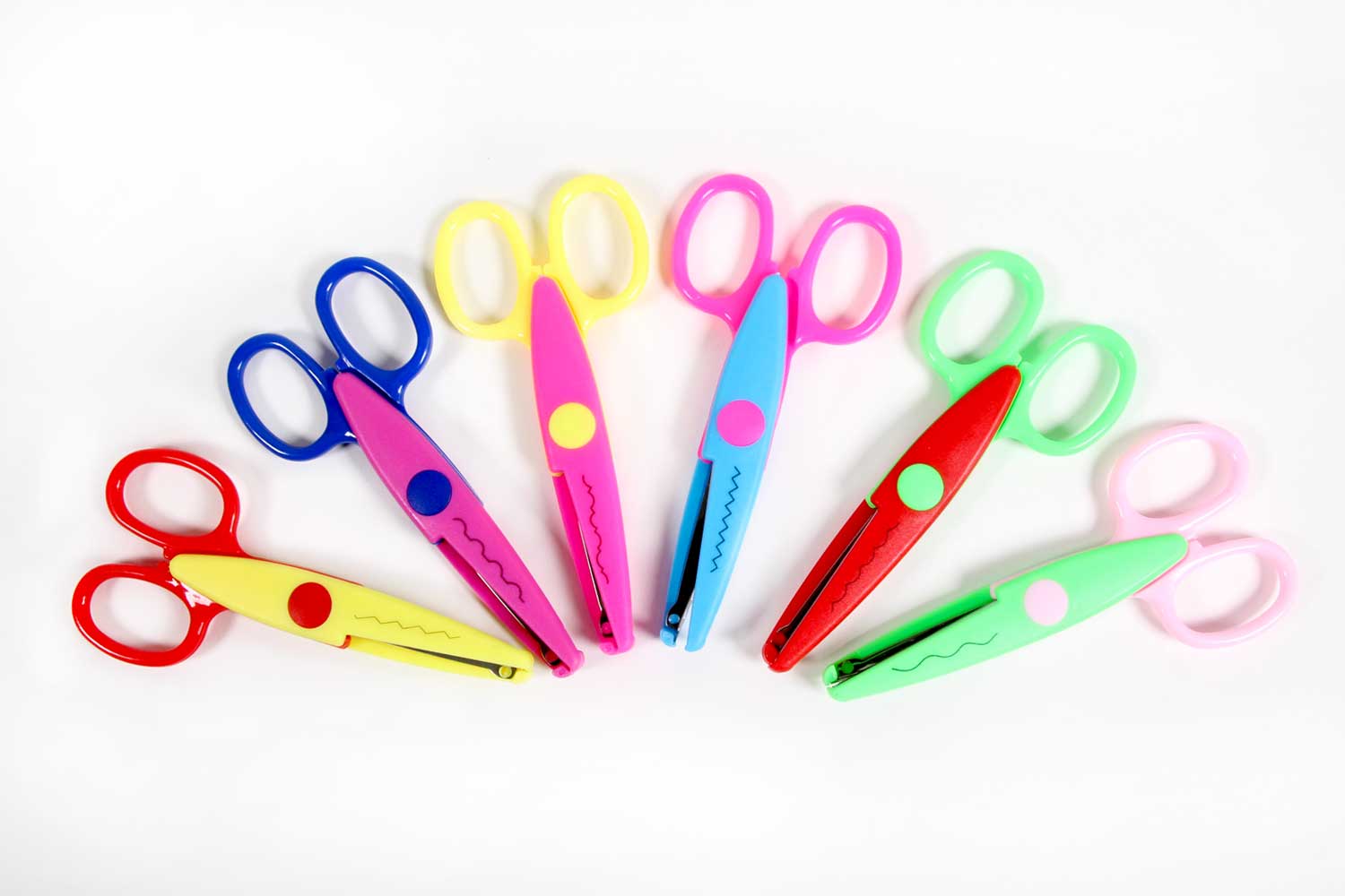 Ciseaux Cranteurs - 6 paires assorties