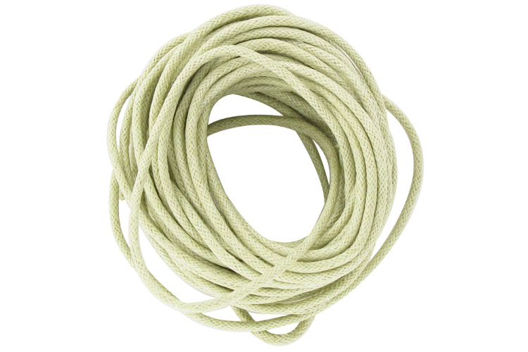 Cordon en coton ciré beige - 5 m - Ø 2 mm