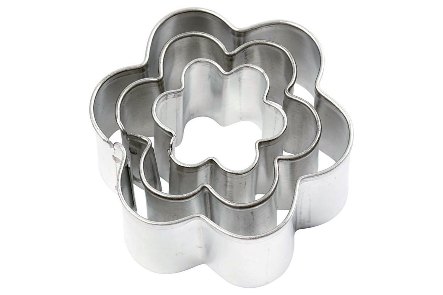 Emporte-pièces fleur - 3 tailles  (largeur : 6 cm - 5 cm - 4 cm)