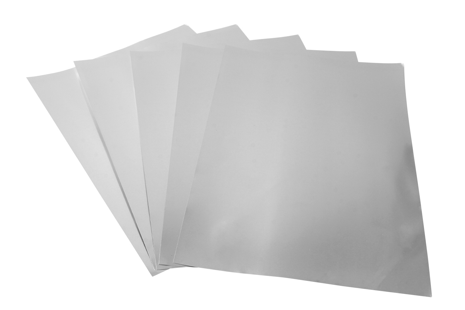 Métal à repousser argenté - 5 feuilles