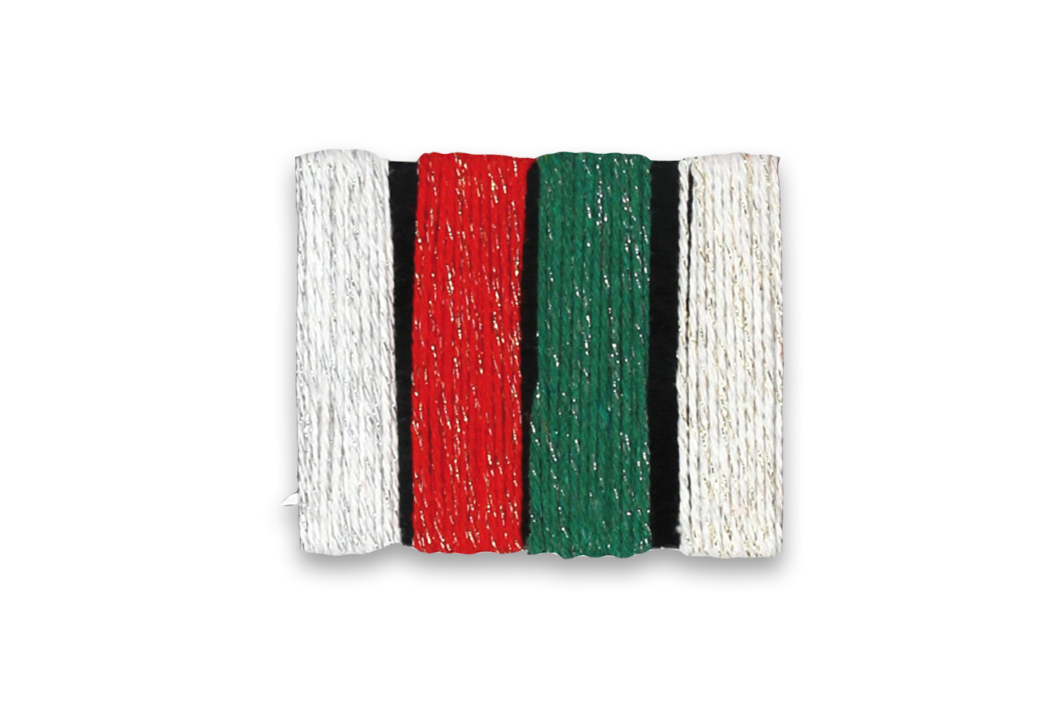 Ficelle coton métallisé 4 couleurs assorties 3m