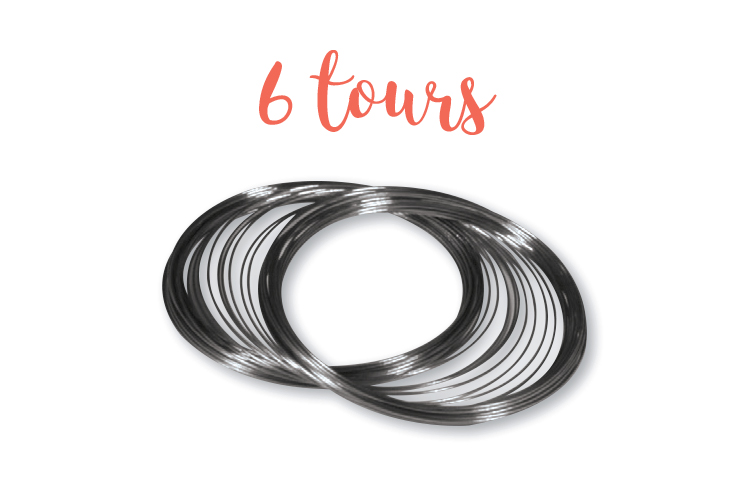 Fil mémoire 6 tours Ø 6 cm