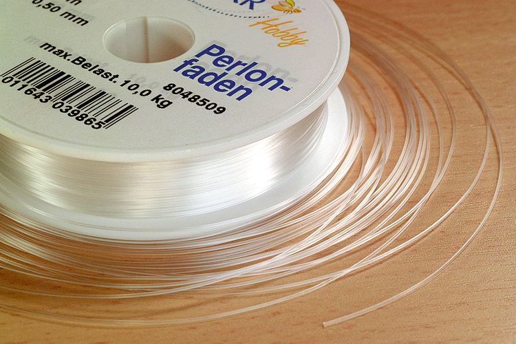 Fil nylon transparent Ø 0,3 mm - 100 mètres