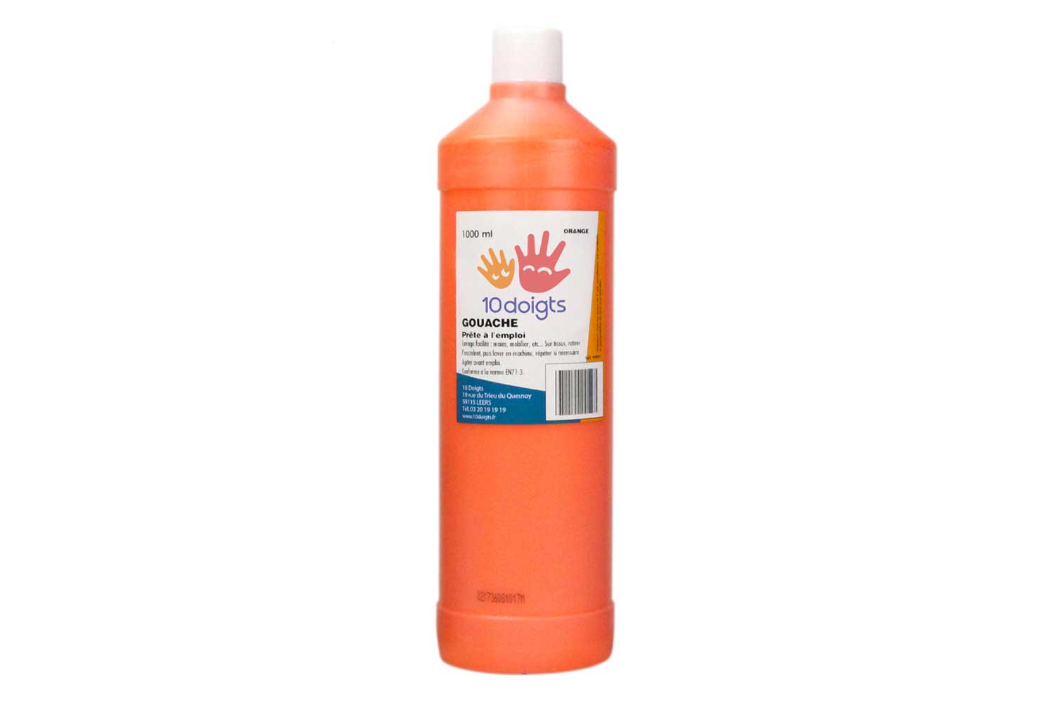 Gouache 10 DOIGTS 1 litre orange