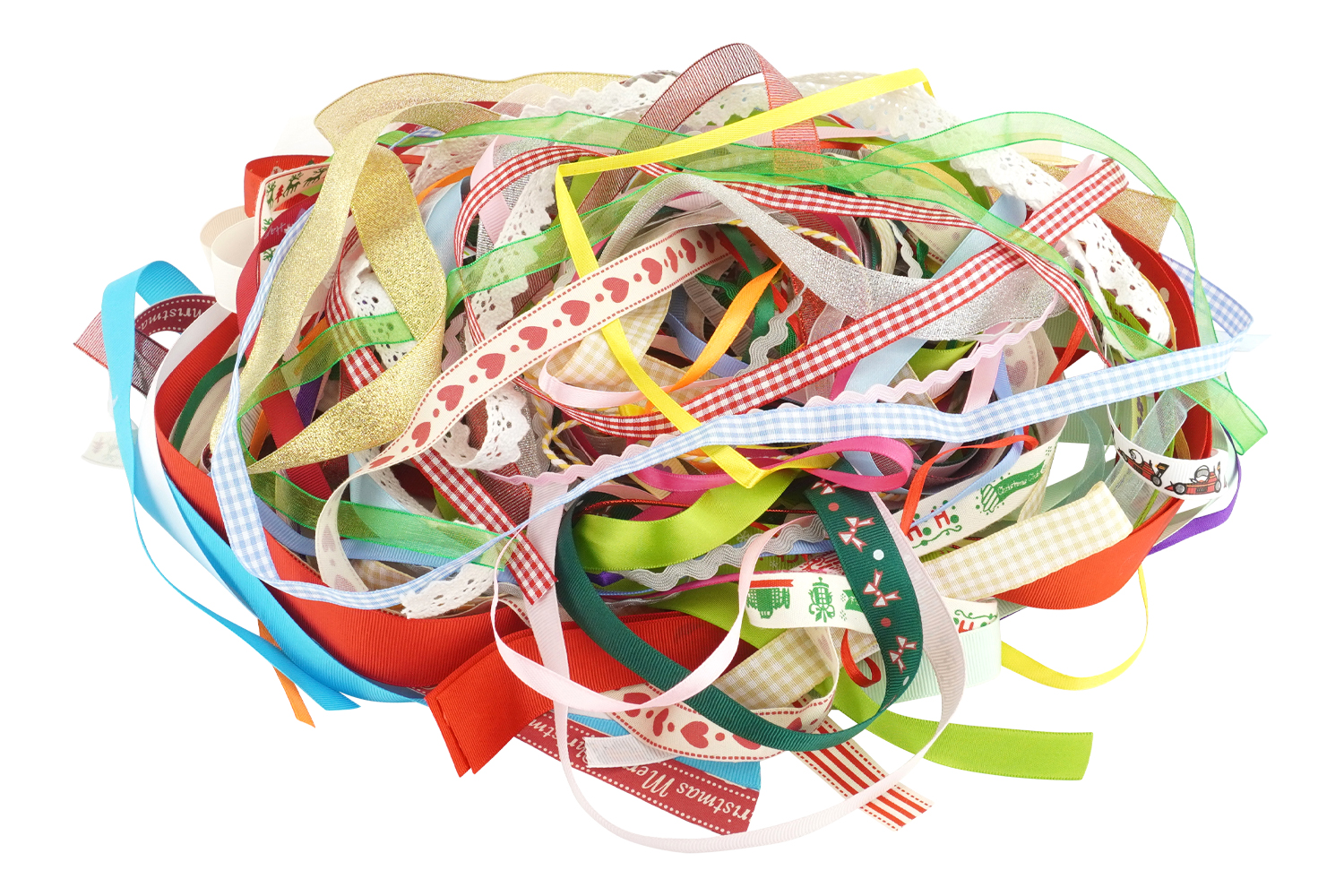 Grand assortiment de rubans - 50 pcs