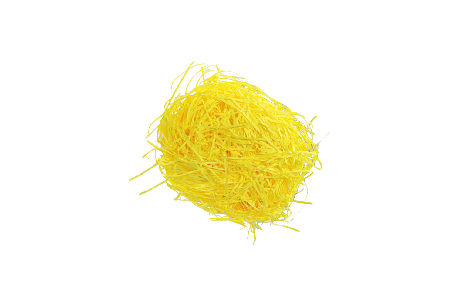 Herbe en frisettes de papier - Jaune