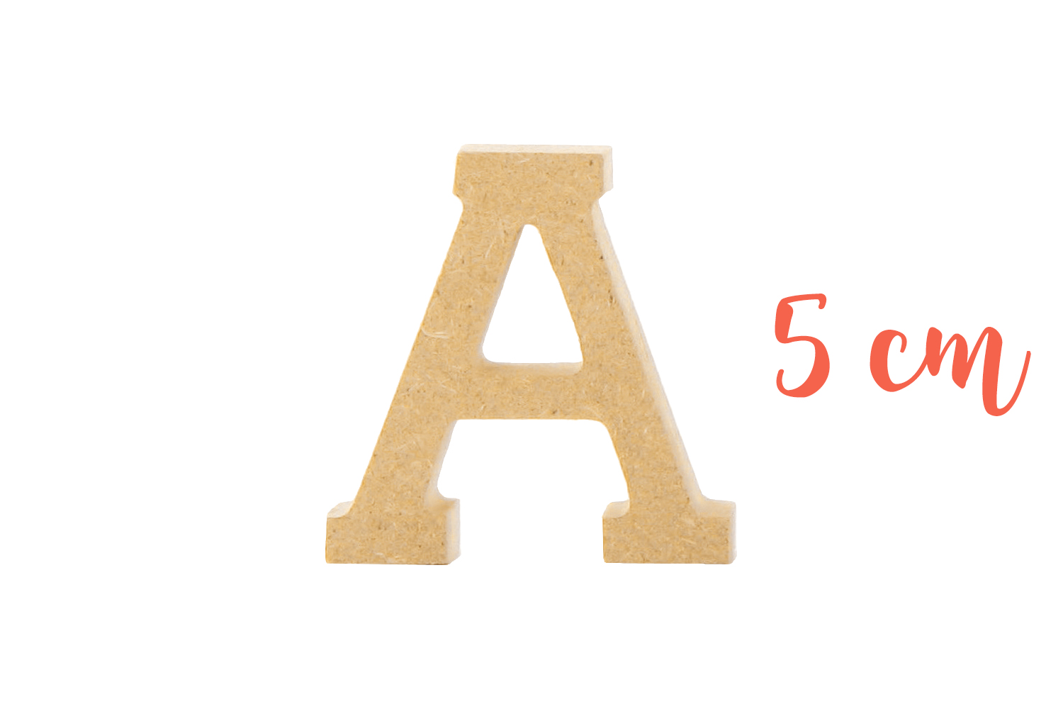 Lettre en bois médium : A