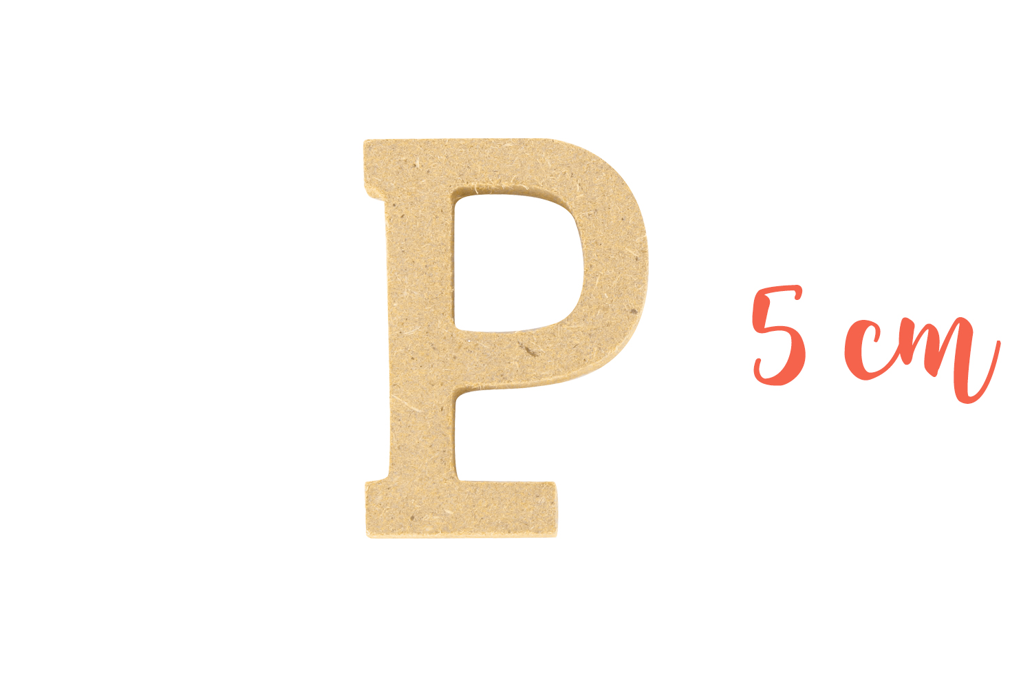 Lettre en bois médium : P