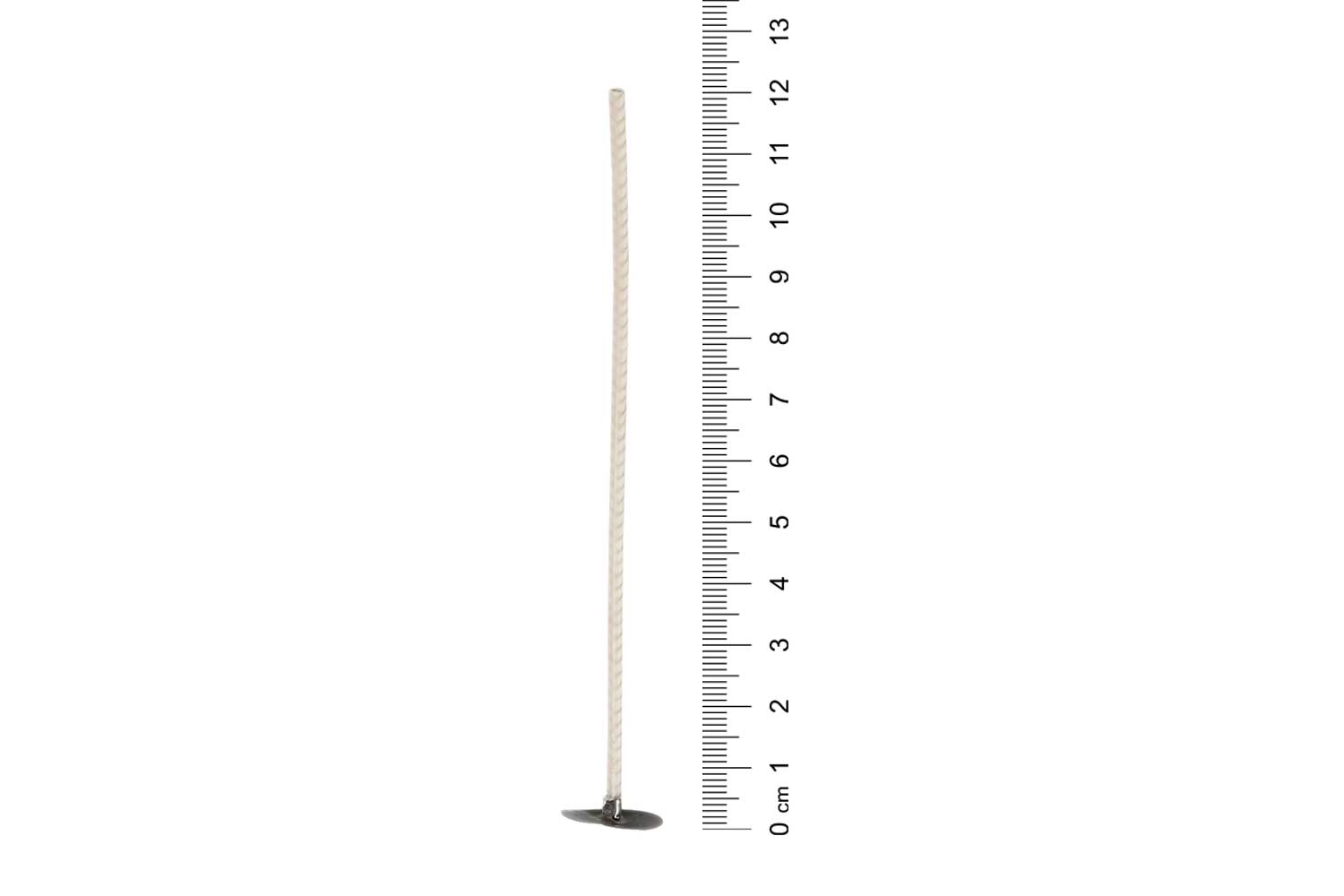 Mèches à bougies avec base, Longueur 12 cm - 8 pièces