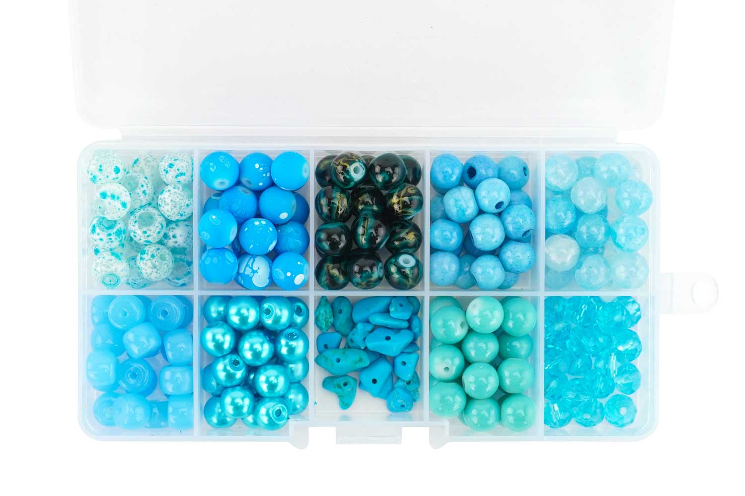 Valisette de 200 perles - Camaïeu bleu