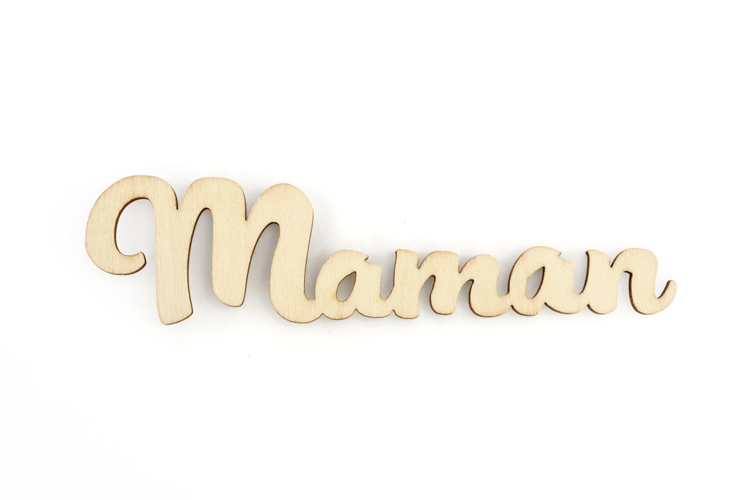 Mot "Maman" en bois - 4 pièces