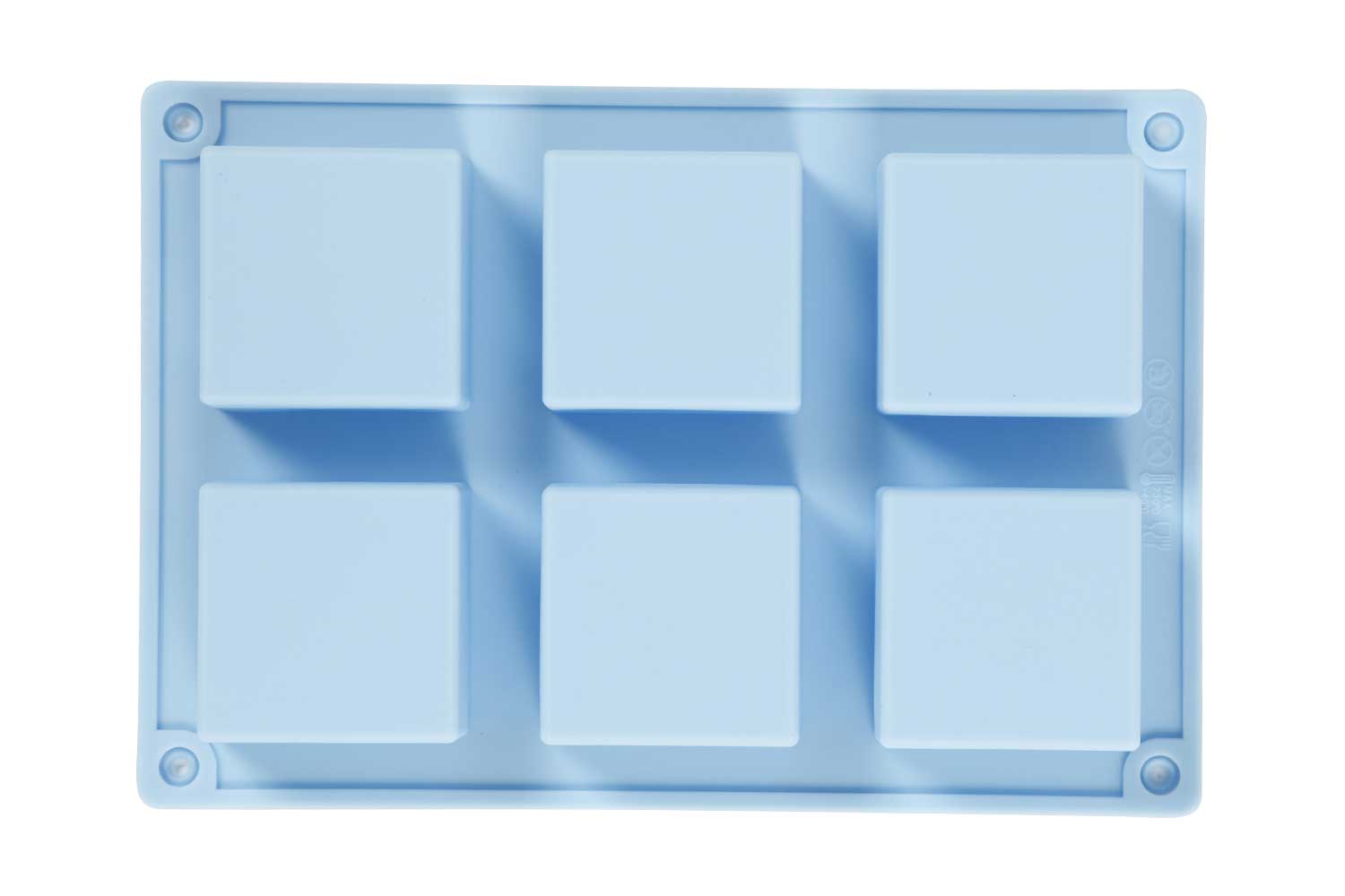 Moule en silicone - 6 carrés