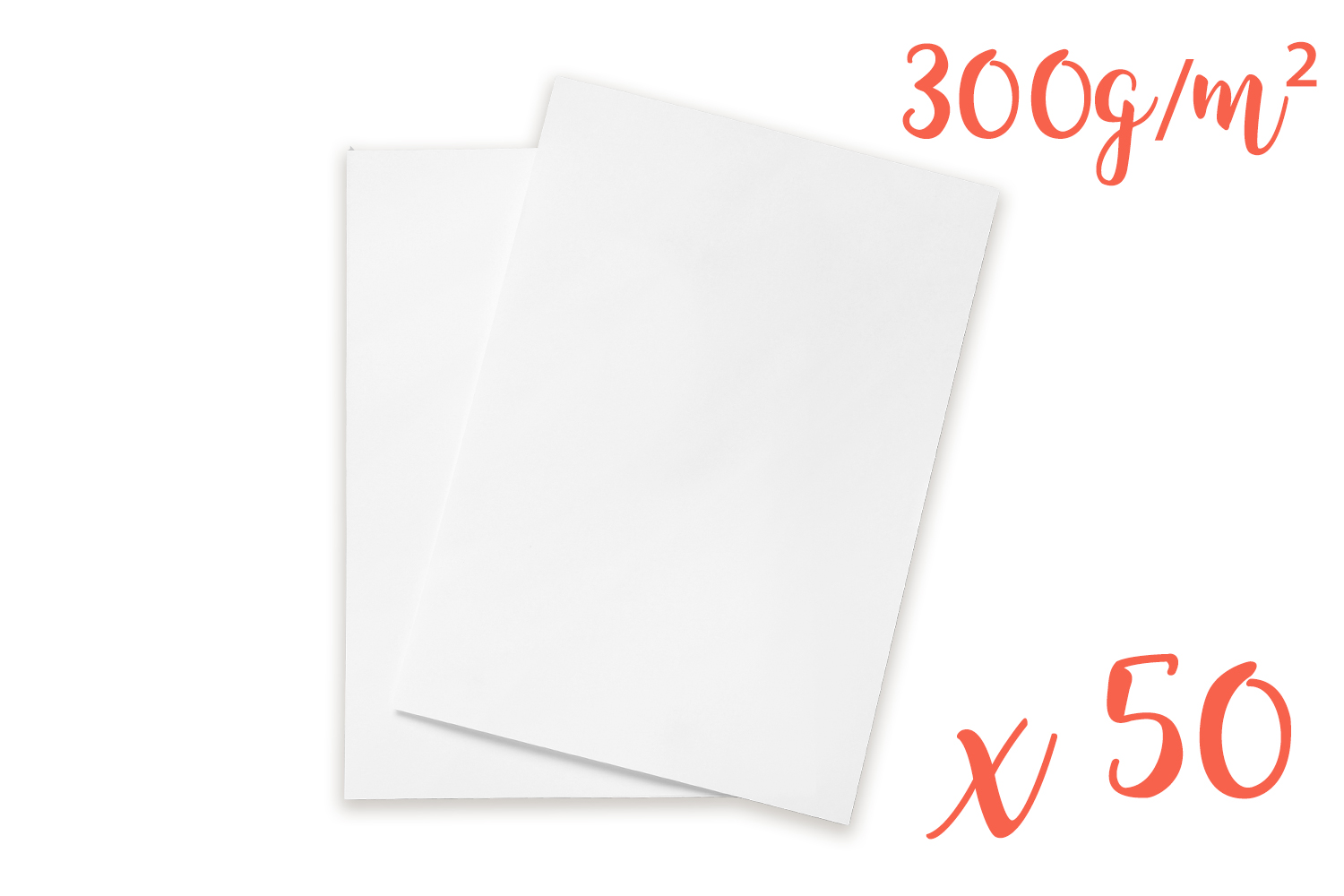 Papier dessin blanc A4 - 300 g - 50 feuilles