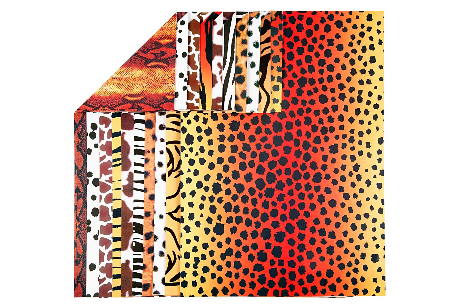 Papier motifs animaux - 10 feuilles
