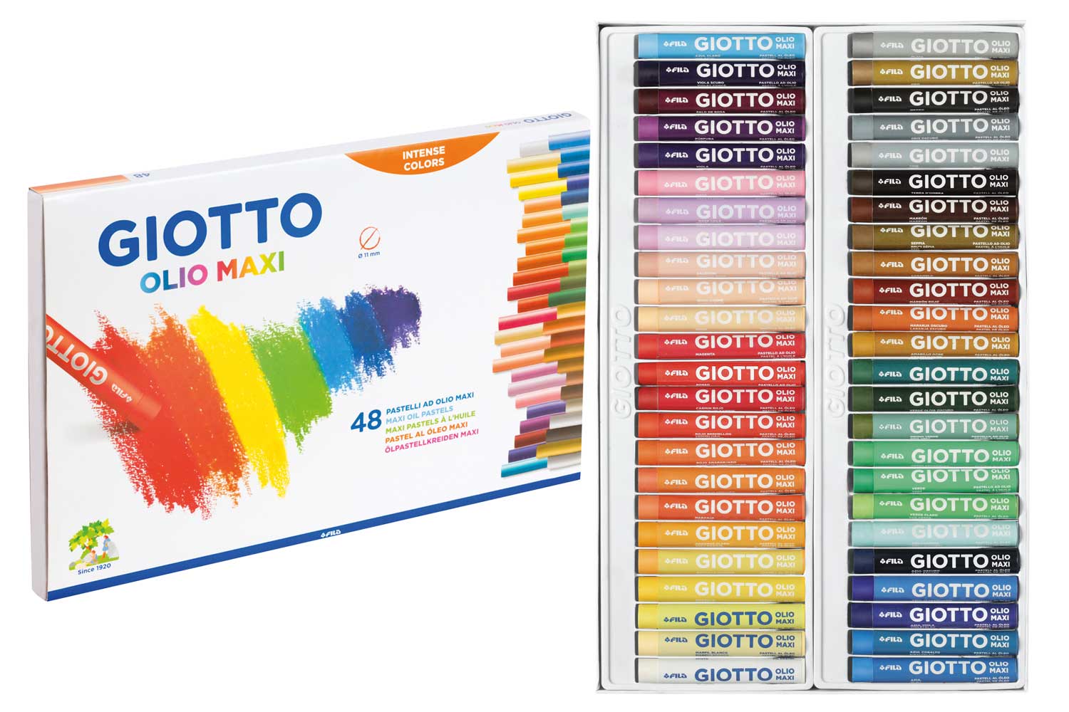 Pastels à l'huile - 48 couleurs