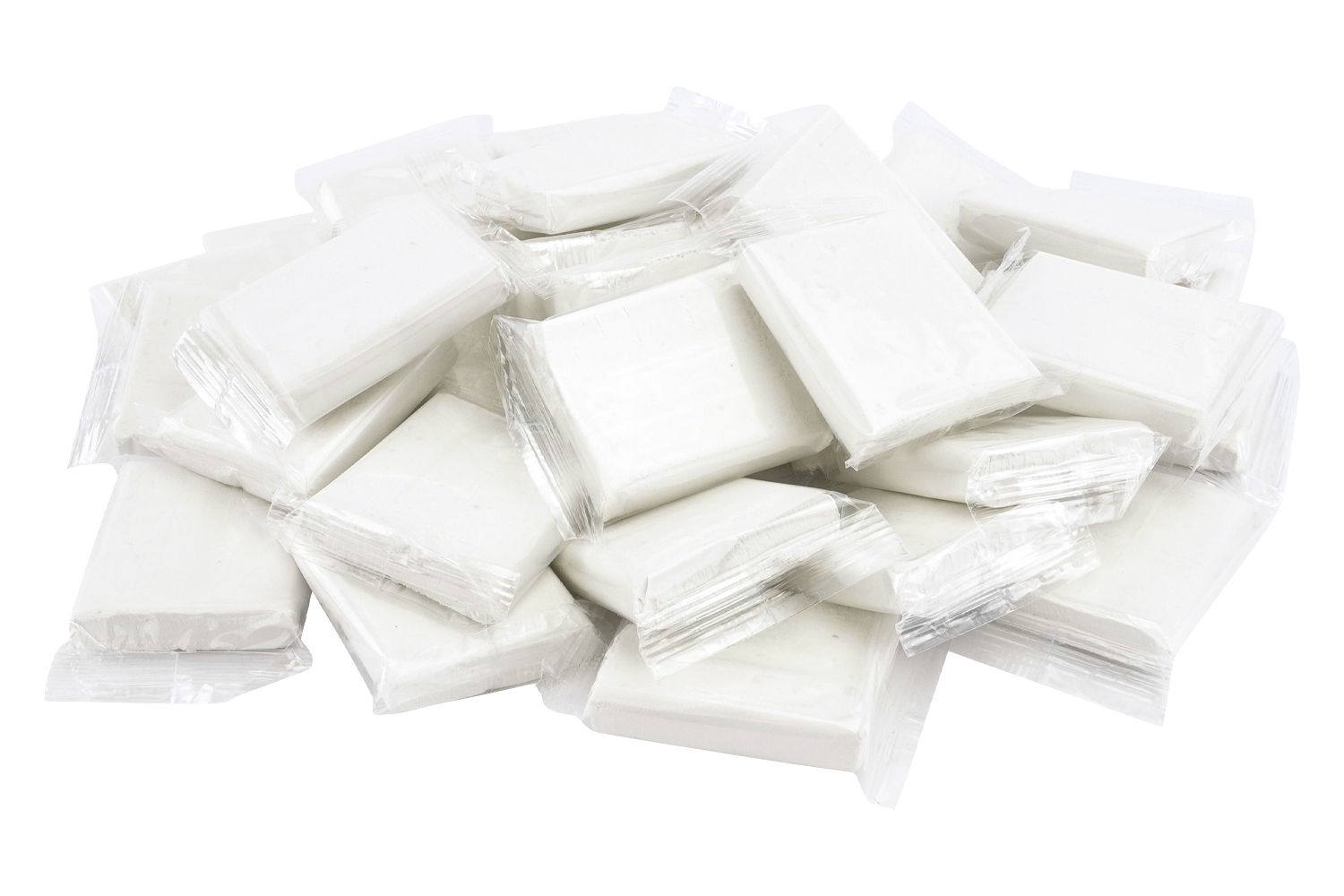 Pâte à modeler blanche durcissante - 36 pains de 80 gr