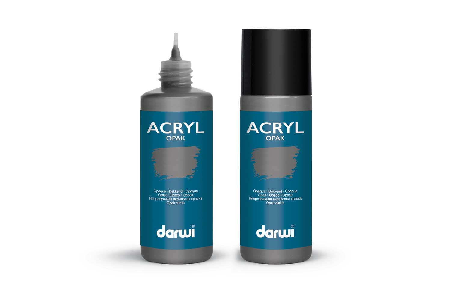 Peinture acrylique mate 80 ml - Gris foncé