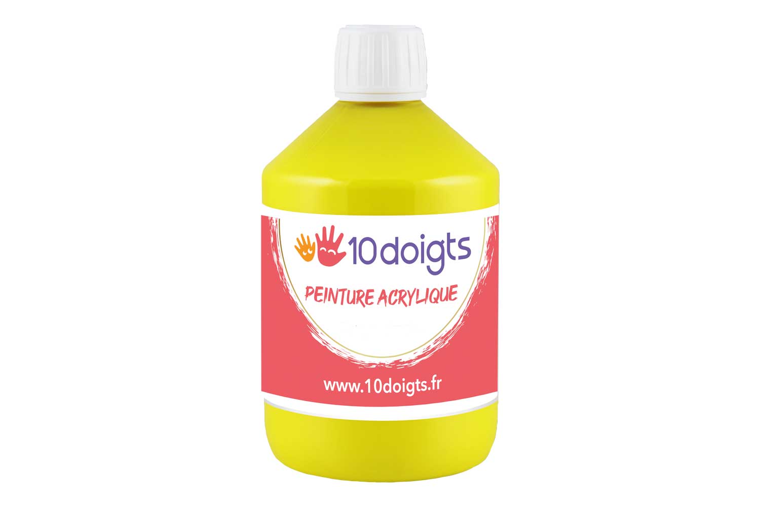 Peinture acrylique 500 ml - Jaune primaire