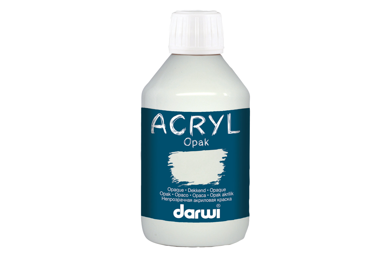 Peinture acrylique mate 250 ml - blanc
