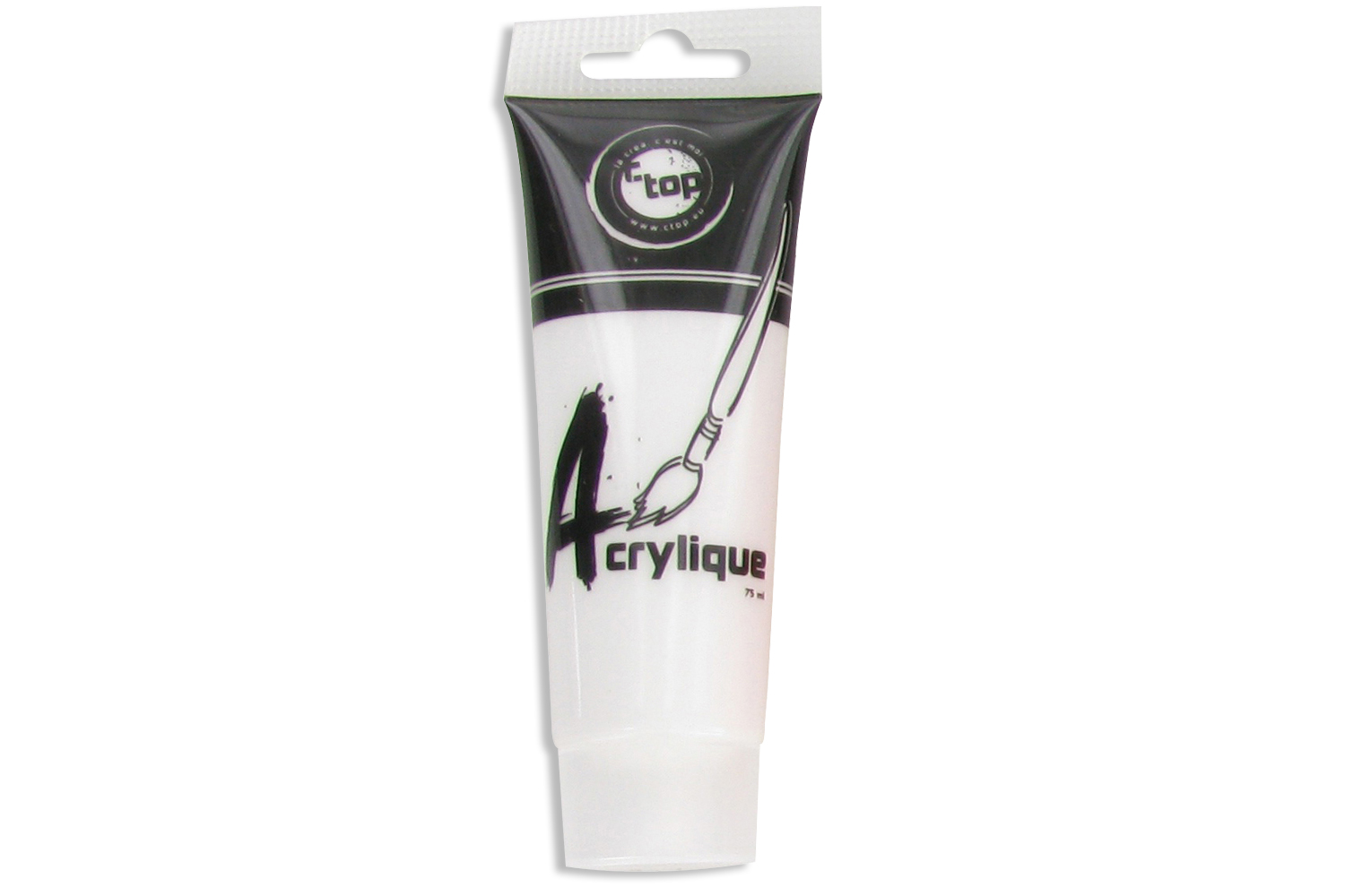 Peinture acrylique mate blanche - 75 ml