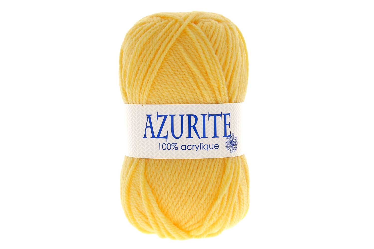 Pelote Azurite 100 % acrylique - Jaune