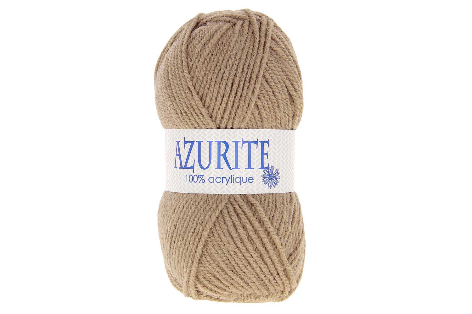 Pelote Azurite 100 % acrylique - Beige sable