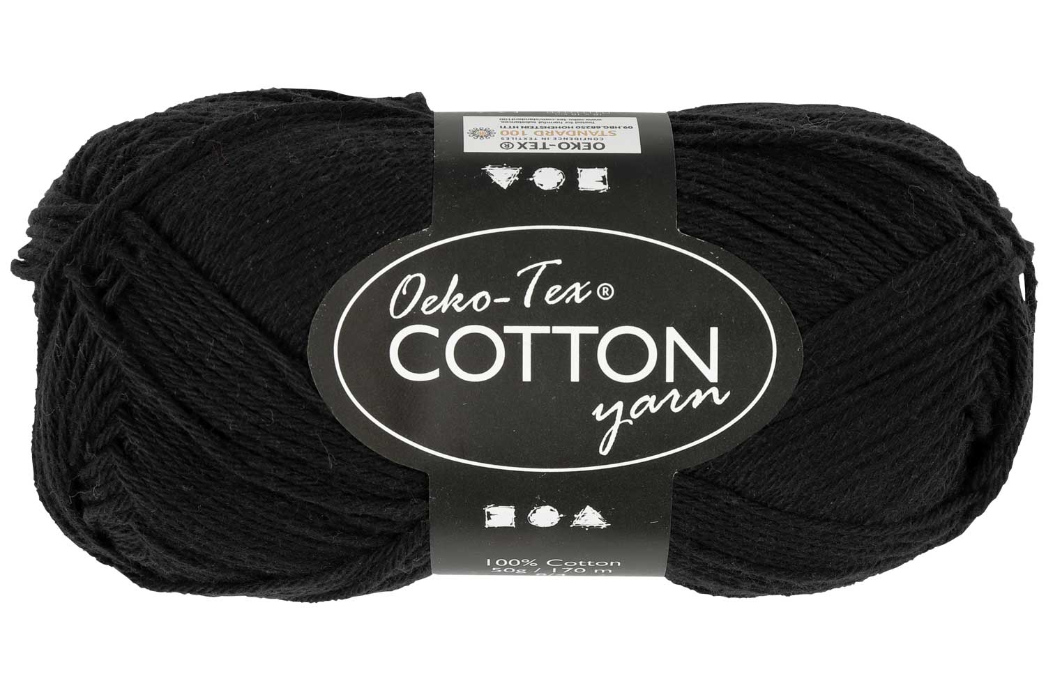Pelote extra qualité 100% coton - noir