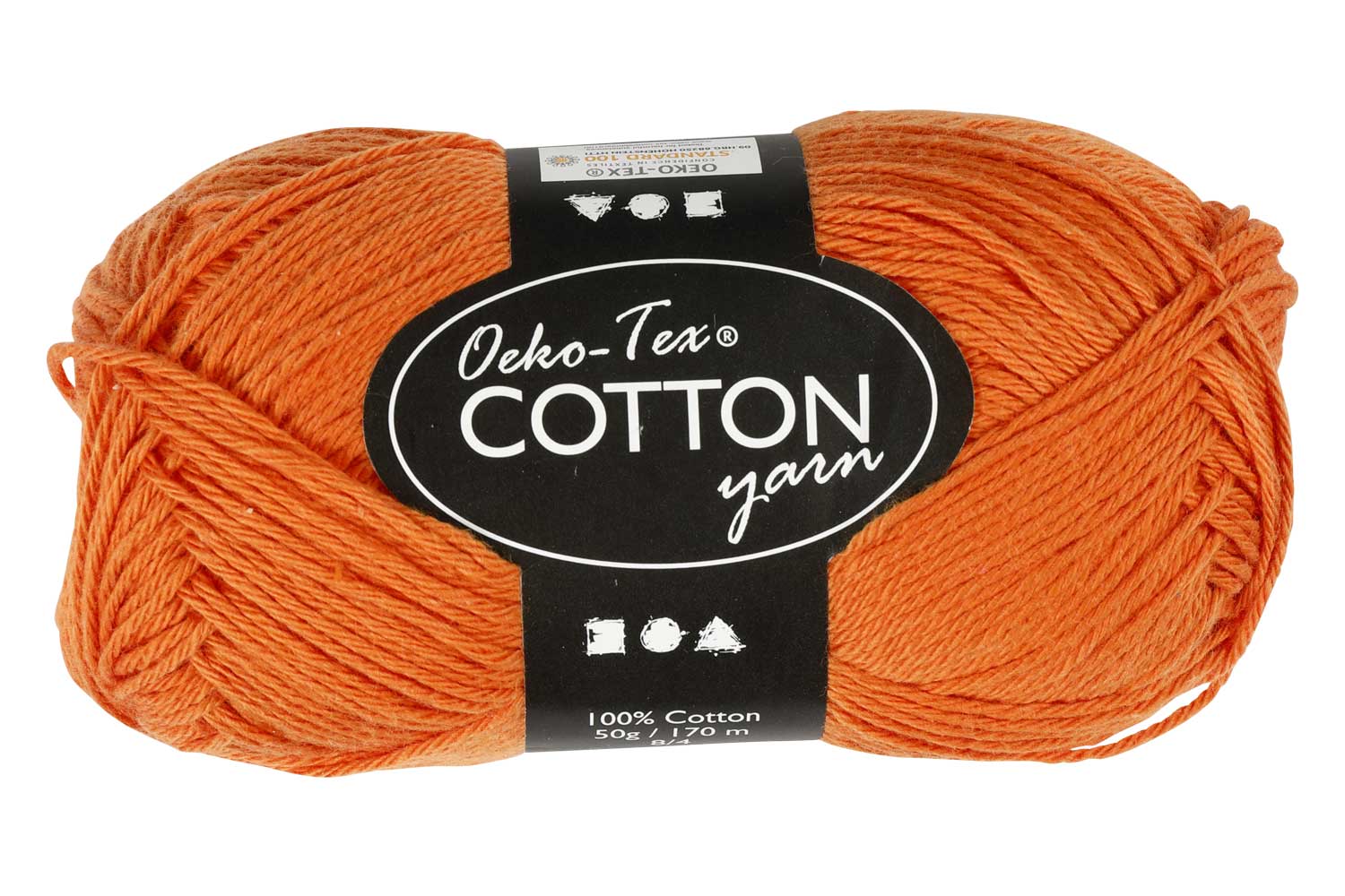 Pelote extra qualité 100% coton - orange