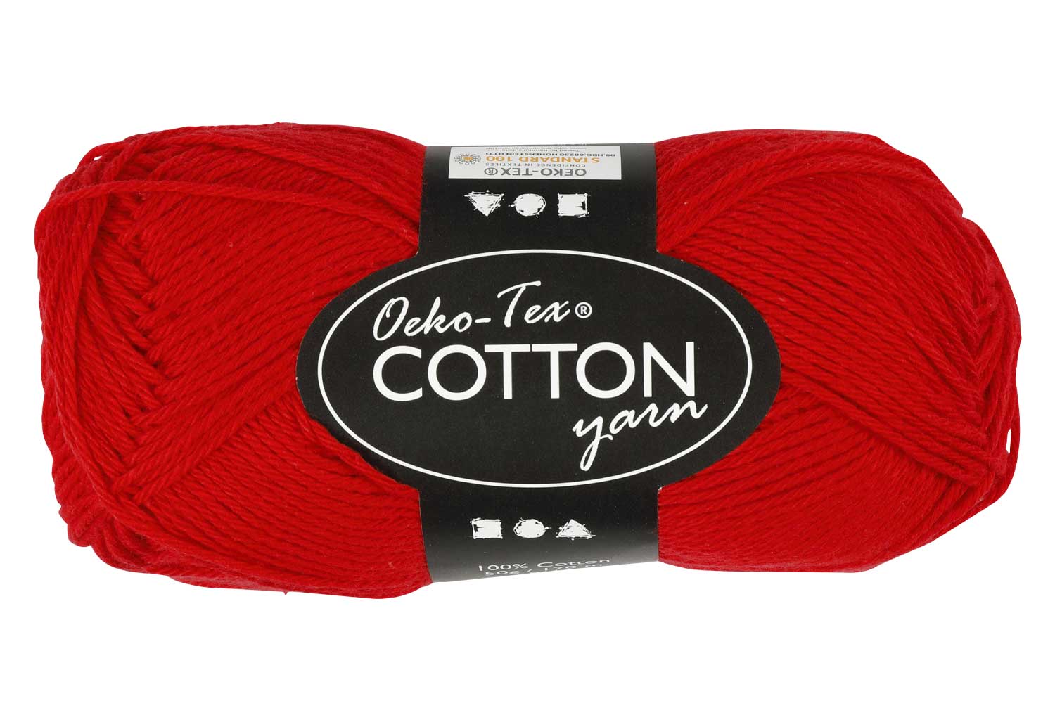 Pelote extra qualité 100% coton - rouge